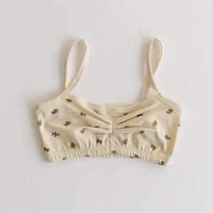💛💛Arq Zelda Bandeau Bra - “Yellow Calico” - Medium - Archived